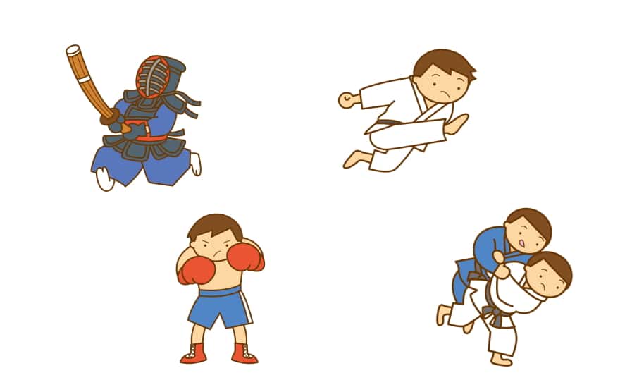 剣道、柔道、格闘技